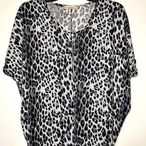 Sapa Cheetah print dressy top